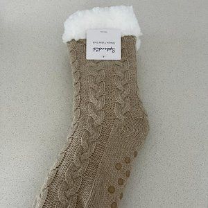 Splendid  sherpa cable socks NEW